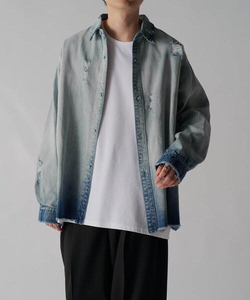 Lui's（ルイス）の「グランジデニムシャツ（）」 - WEAR