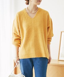 un dix cors | 《予約》《柔らかく軽い着心地》ヤクライクVネックニット(ニット/セーター)