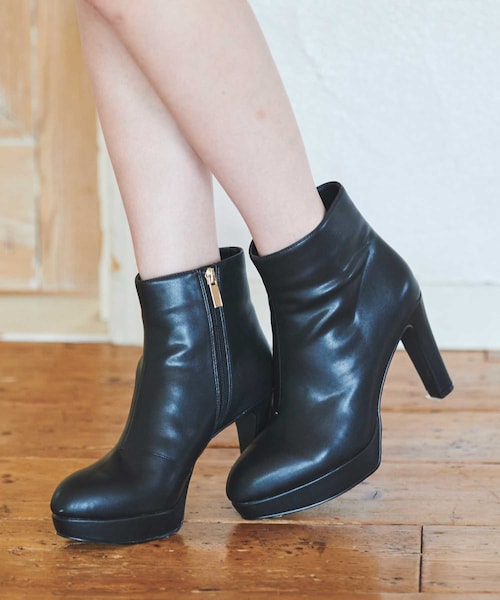 予約】プラットフォームショートブーツ