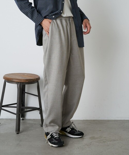 CIAOPANIC TYPY（チャオパニックティピー）の「ドライタッチネップ感イージーパンツ（パンツ・メンズ・ブラウン/ベージュ/チャコールグレー・M/L）」の3枚目の写真