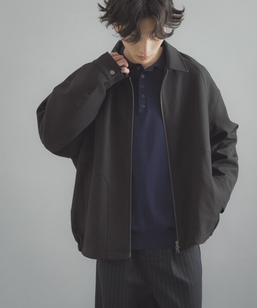 SENSE OF PLACE by URBAN RESEARCH(センスオブプレイスバイアーバンリサーチ)の「『撥水/防花粉』SKINProofジップブルゾン(ブルゾン・メンズ・BLACK/BROWN/BLUE GRAY・M/L)」の5枚目の写真