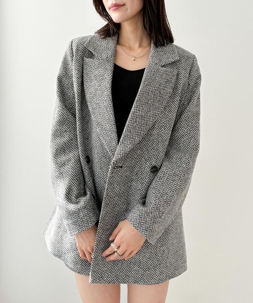 Heather Big Jacket ブラウン Heather Winter Big Jacketブラウン