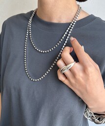 DouDou | ラインストーンロングネックレス(ネックレス)