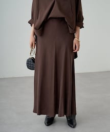 黒S Loungedressラウンジドレス　キュプラマーメイドスカート LOUNGEDRESS（ラウンジドレス）の「キュプラマーメイドスカート