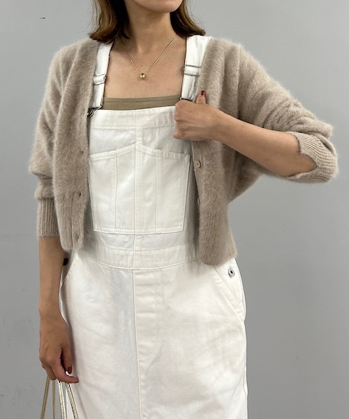 SHENERY（シーナリー）の「【合わせやすいショート丈】ファーカシミヤ