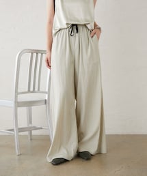 mystic | 【2サイズ展開】テンセルライクイージーパンツ(スラックス)