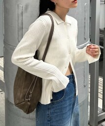 CIAOPANIC TYPY（チャオパニックティピー）の「【よも企画】襟付きリブニット＆ナップサックSET（ニット/セーター）」