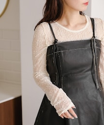 Kastane | 【2024AW】カットランダムレースインナー(Tシャツ/カットソー)