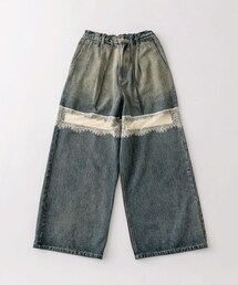 OLIVE des OLIVE | レース切替デニムパンツ(デニムパンツ)