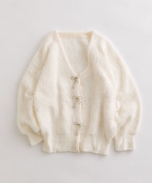 OLIVE des OLIVE | リボンビジューロングカーディガン(カーディガン/ボレロ)