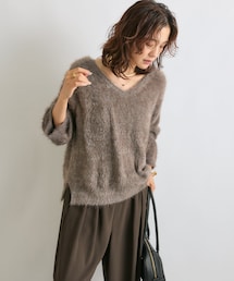 RIVE DROITE | 予約【前後2WAY】メランジフェザー2WAYニット(ニット/セーター)