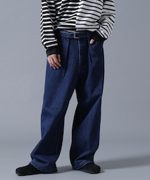 BEAVER | B omnivore/ビーオムニボー DENIM BELT LOOSE PANTS(パンツ)
