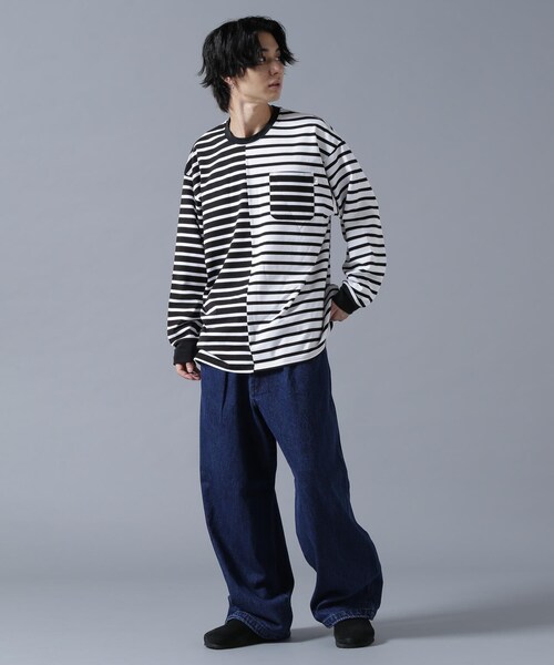 BEAVER（ビーバー）の「B omnivore/ビーオムニボー DENIM BELT LOOSE PANTS（パンツ・インディゴ・S/M/L）」の4枚目の写真