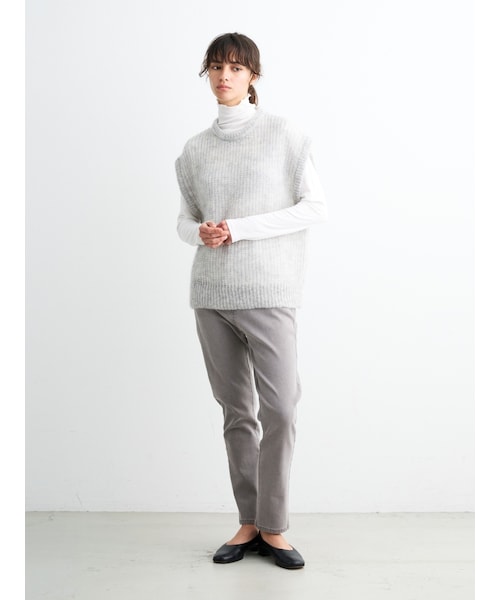 three dots（スリードッツ）の「メッシュモヘア ベスト（）」 - WEAR