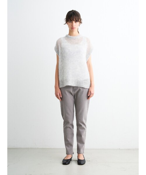 three dots（スリードッツ）の「メッシュモヘア ベスト（）」 - WEAR