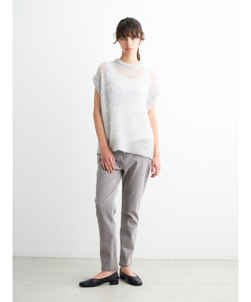 three dots（スリードッツ）の「メッシュモヘア ベスト（）」 - WEAR