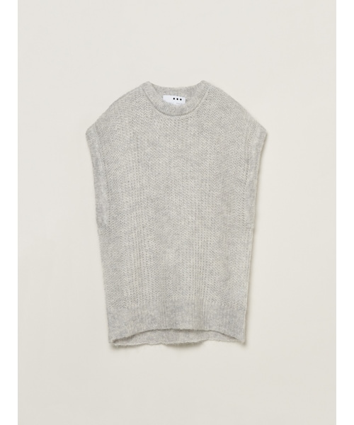 three dots（スリードッツ）の「メッシュモヘア ベスト（）」 - WEAR