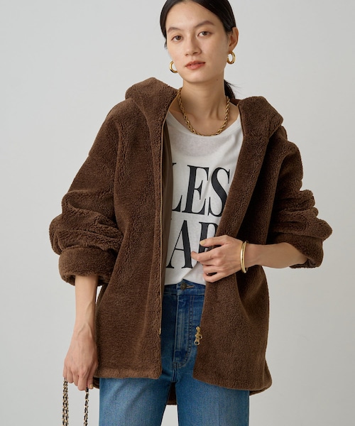 LOUNGEDRESSフーディボアブルゾン LOUNGEDRESS（ラウンジドレス）の「フーディボアブルゾン