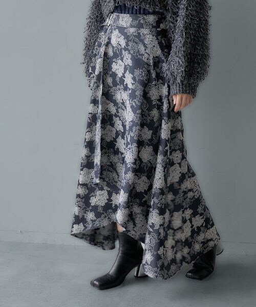 ジャガードクロスレイヤードスカート HARE HARE（ハレ）の「ジャガードクロスレイヤードスカート(HARE