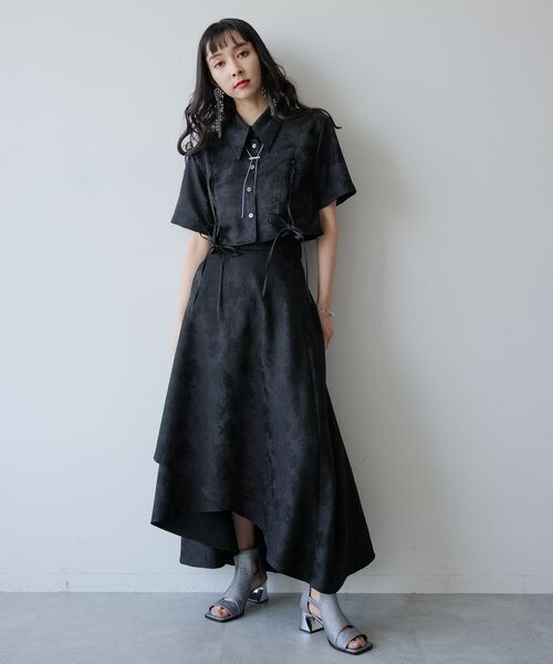 ジャガードクロスレイヤードスカート HARE HARE（ハレ）の「ジャガードクロスレイヤードスカート（）」 - WEAR