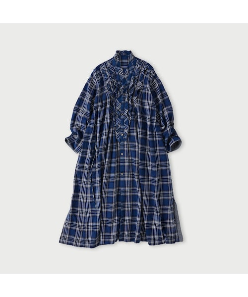 45R（フォーティファイブアール）の「藍インドネルチェックの