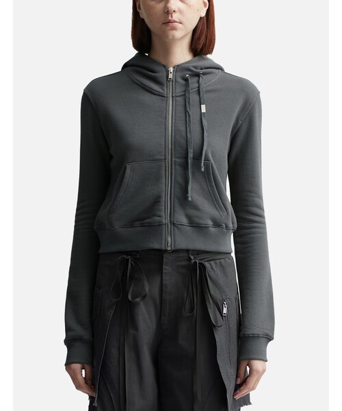 Cropped Hoodie Zip-Up