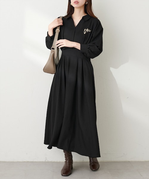 natural couture（ナチュラルクチュール）の「スキッパー衿7分袖