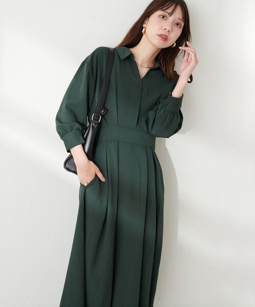 natural couture（ナチュラルクチュール）の「スキッパー衿7分袖