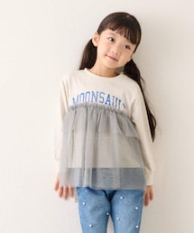 CIAOPANIC TYPY | 【KIDS】ウエスト切替チュールチュニック(Tシャツ/カットソー)