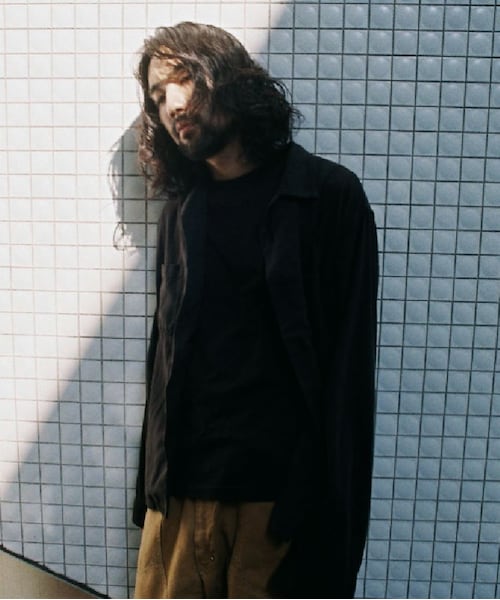 shiun（シウン）の「GARMENT DYE LIGHT NEL SHIRT（シャツ/ブラウス・メンズ・ブラック・XS/S/M）」の10枚目の写真