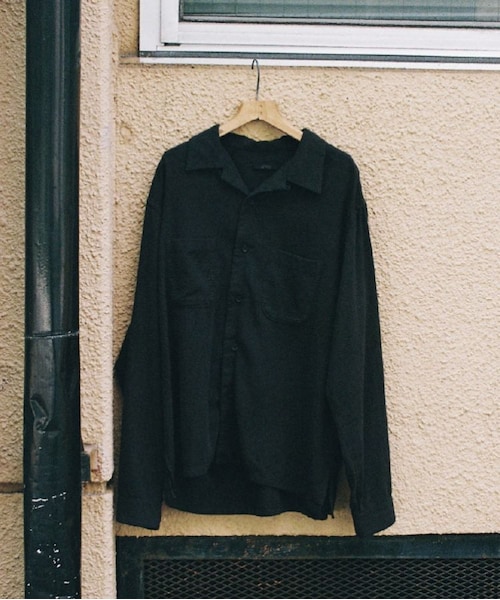 shiun（シウン）の「GARMENT DYE LIGHT NEL SHIRT（シャツ/ブラウス・メンズ・ブラック・XS/S/M）」の12枚目の写真