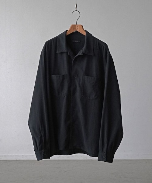 shiun（シウン）の「GARMENT DYE LIGHT NEL SHIRT（シャツ/ブラウス・メンズ・ブラック・XS/S/M）」の13枚目の写真