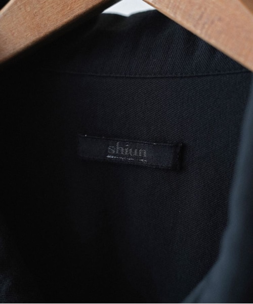 shiun（シウン）の「GARMENT DYE LIGHT NEL SHIRT（シャツ/ブラウス・メンズ・ブラック・XS/S/M）」の15枚目の写真