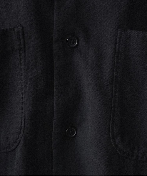 shiun（シウン）の「GARMENT DYE LIGHT NEL SHIRT（シャツ/ブラウス・メンズ・ブラック・XS/S/M）」の18枚目の写真