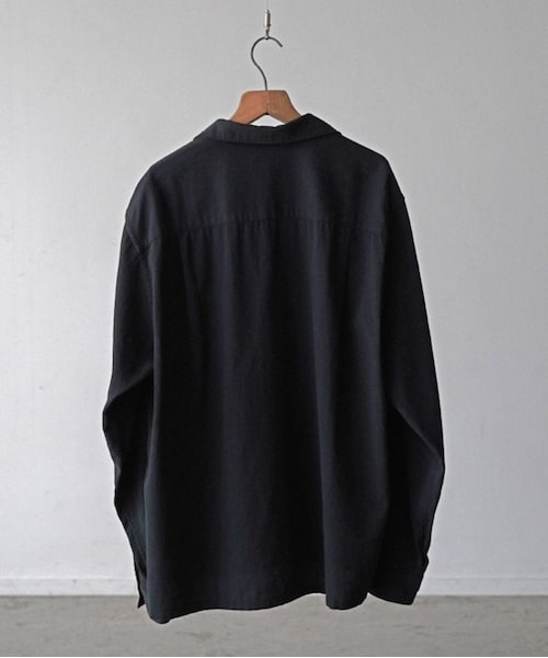 shiun（シウン）の「GARMENT DYE LIGHT NEL SHIRT（シャツ/ブラウス・メンズ・ブラック・XS/S/M）」の19枚目の写真
