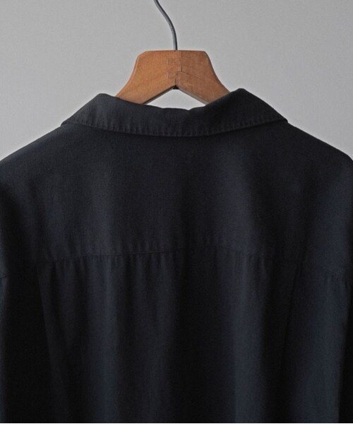 shiun（シウン）の「GARMENT DYE LIGHT NEL SHIRT（シャツ/ブラウス・メンズ・ブラック・XS/S/M）」の20枚目の写真