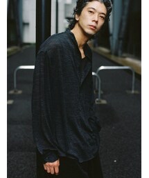LIDNM（リドム）の「WOOL KNIT PO SHIRT（シャツ/ブラウス