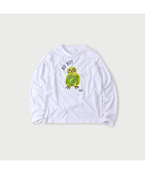 45R45rpm  ホーホくんべタッチプリントの908Tシャツ 45R（フォーティファイブアール）の「ホーホーくんベタッチ
