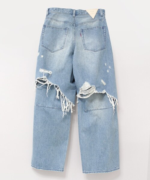 RNA（アールエヌエー）の「R4253 レイヤードダメージルーズパンツ