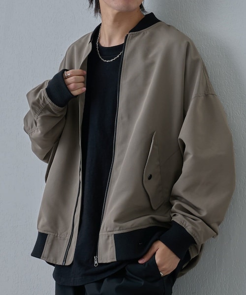 COLONY 2139(コロニートゥーワンスリーナイン)の「BIG MA-1(ジャケット/アウター・メンズ・グレージュ/ブラック・M/L)」の1枚目の写真