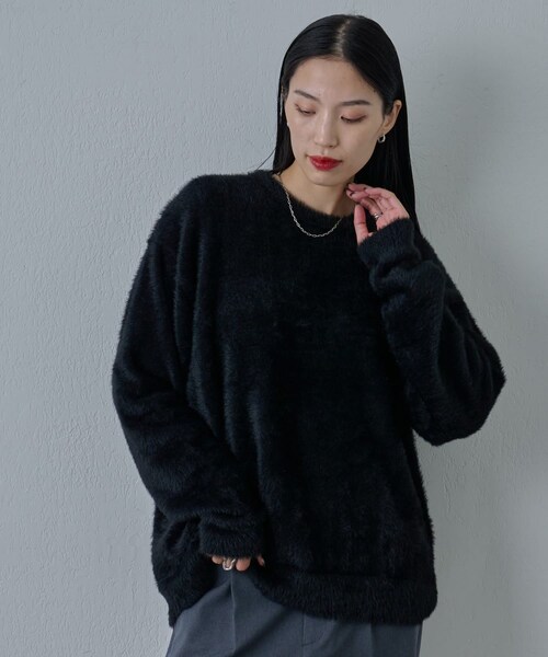 新品タグ付　シャギープルオーバーニット シャギープルオーバーニット – sara&cake
