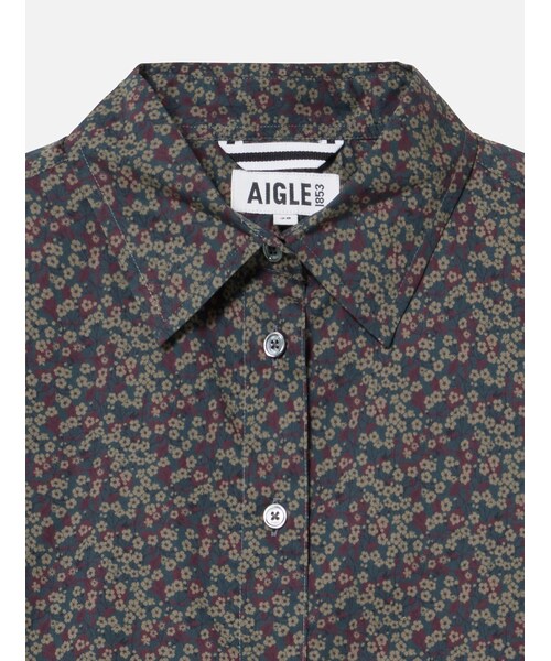 AIGLE（エーグル）の「リバティプリント ロングスリーブシャツ