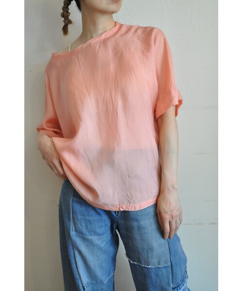 hippiness（ヒッピネス）の「キュプラルーズブラウス（シャツ/ブラウス・レディース・ベージュ/ホワイト/グリーン/ピンク/ブラック/グレー/パープル・one）」の7枚目の写真