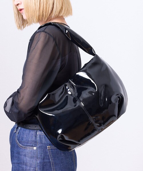 3coins(3coins)の「ラウンドバッグ(ショルダーバッグ・レディース・シルバー/ブラック・FREE)」の2枚目の写真