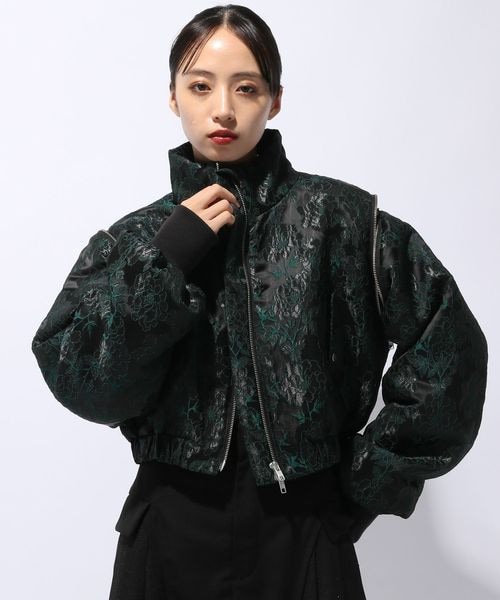 HARE 2WAY エアサーマルジャガードブルゾン　ブラック　オレンジ 楽天市場】2WAYエアサーマルジャガードスタンドブルゾン HARE ハレ