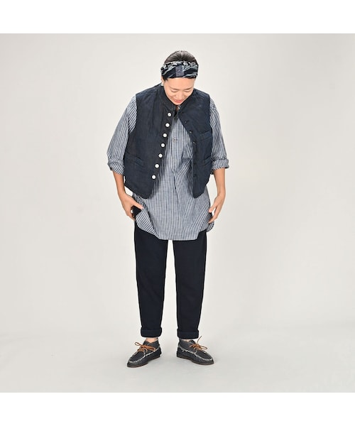 連休限定価格　45R 45rpm 再び6.5藍の908スタンドベスト 45R（フォーティファイブアール）の「再び6.5墨藍の908スタンド