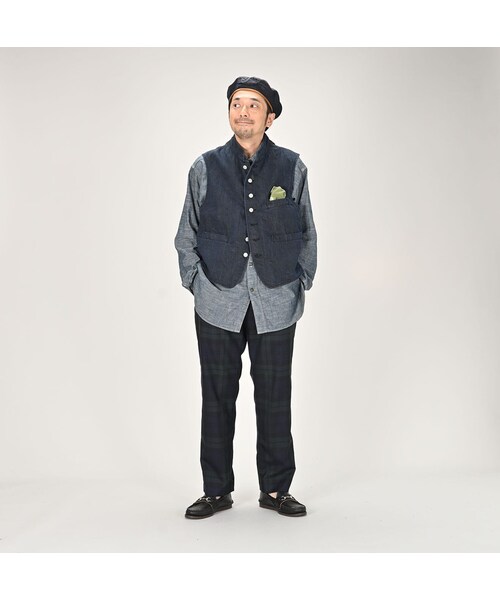 45R45rpm 再び6.5藍の908スタンドベスト 45R（フォーティファイブアール）の「再び6.5墨藍の908スタンド