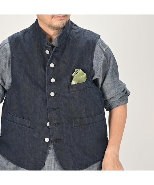 連休限定価格　45R 45rpm 再び6.5藍の908スタンドベスト 45R（フォーティファイブアール）の「再び6.5墨藍の908スタンドベスト