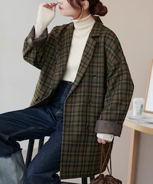 DISCOAT（ディスコート）の「【ユニセックス】チェックWブレスト