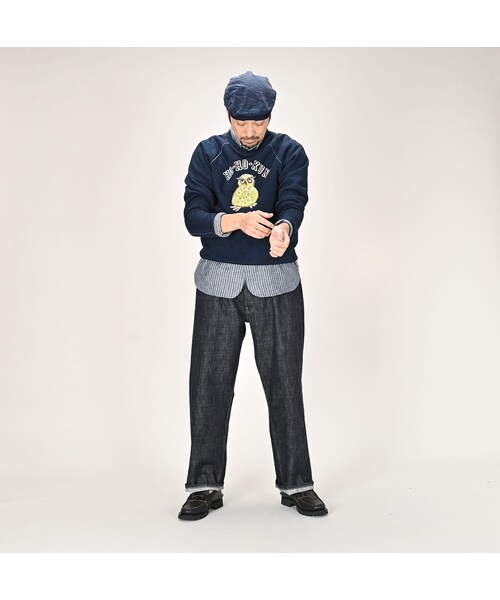 ホーホーくんプリントの908スウェット「トップ」